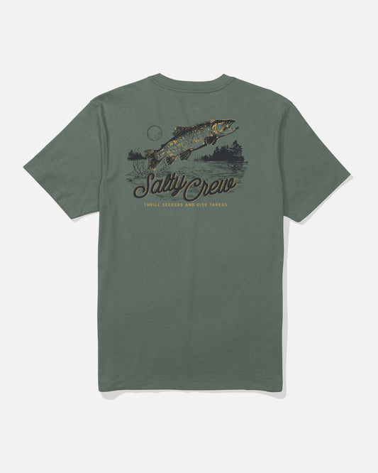 Back view of the Fish Fest Tee - Laurel Wreath. 