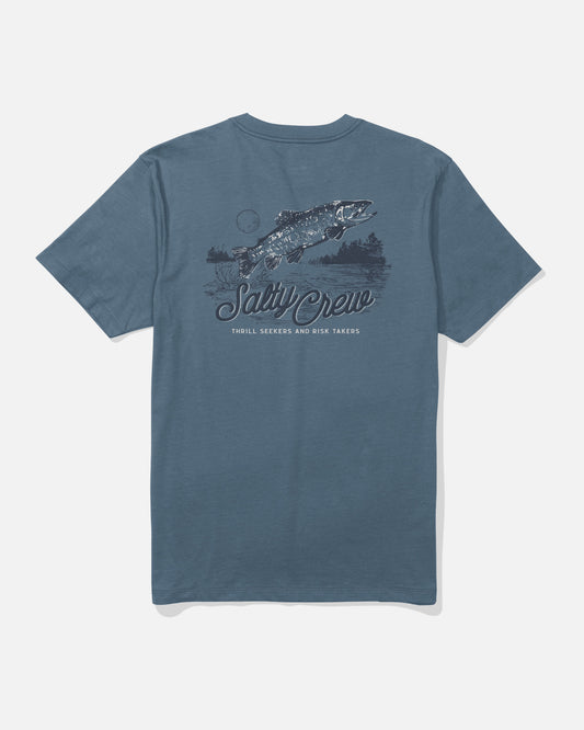 Back view of the Fish Fest Tee - Slate. 
