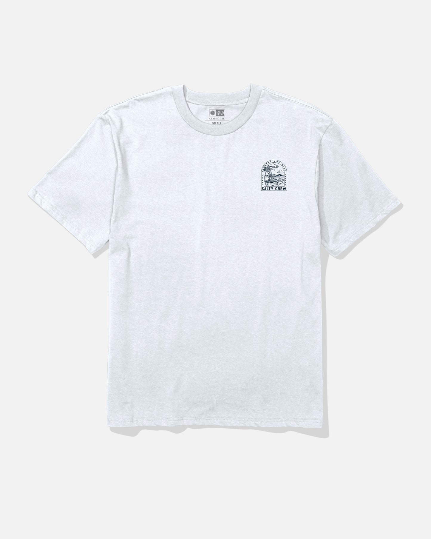 Front view of the Archway Classic Tee - White. 