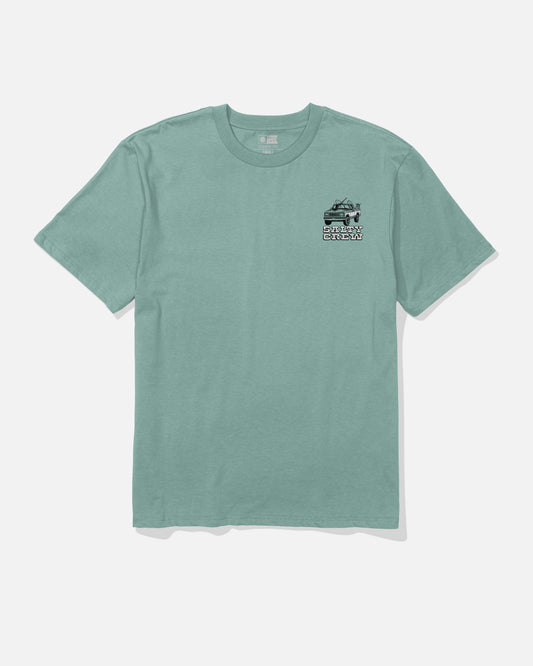 Front view of the Truck Stop Classic Tee - Mackerel. 