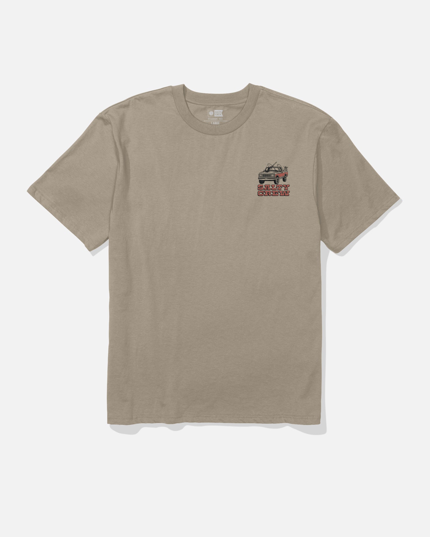 Front view of the Truck Stop Classic Tee - Twig. 