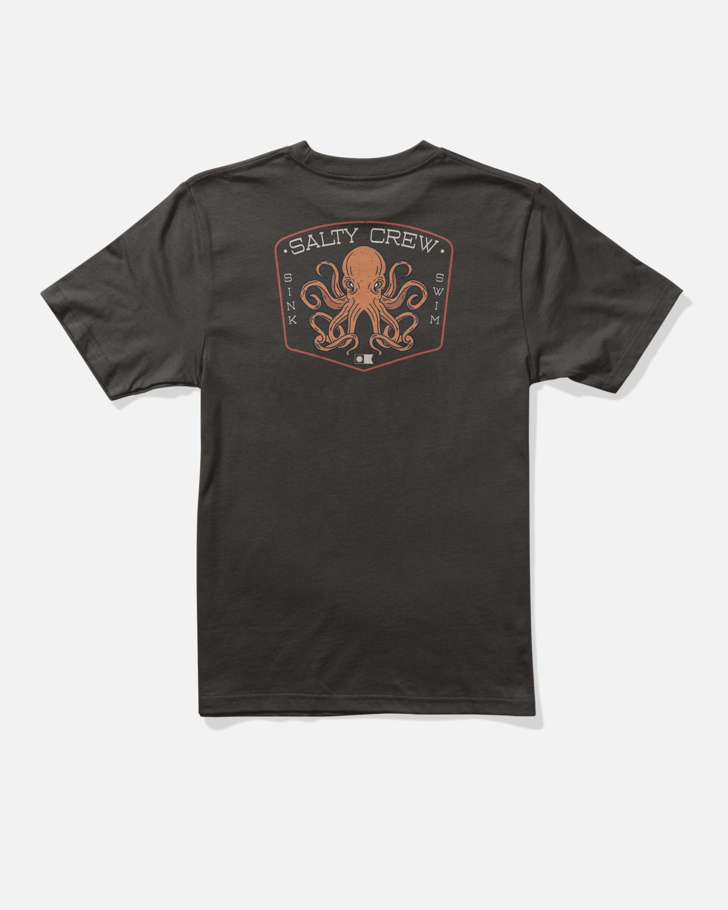 Back view of the Tako Club Boys Tee - Black. 