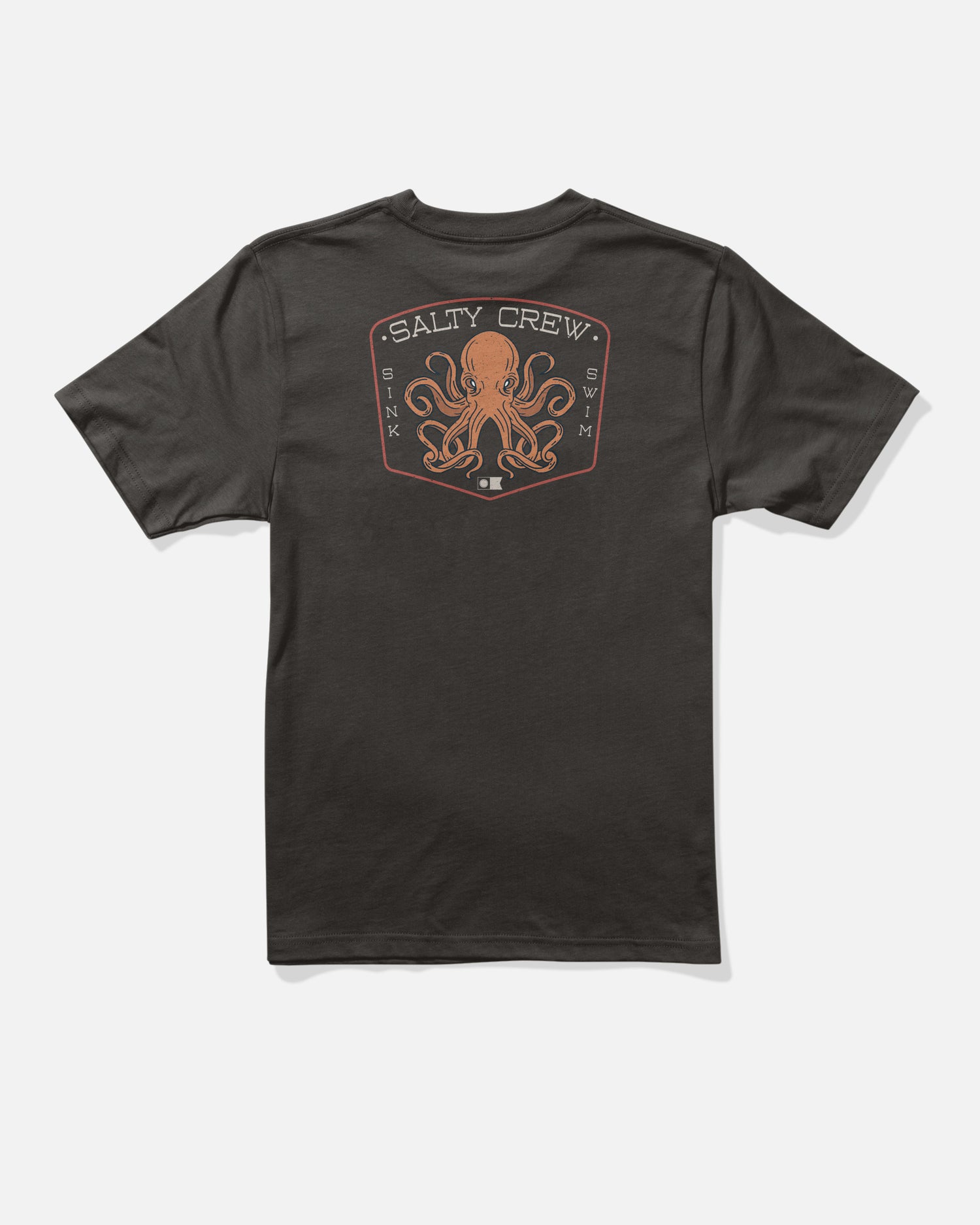 Back view of the Tako Club Boys Tee - Black. 