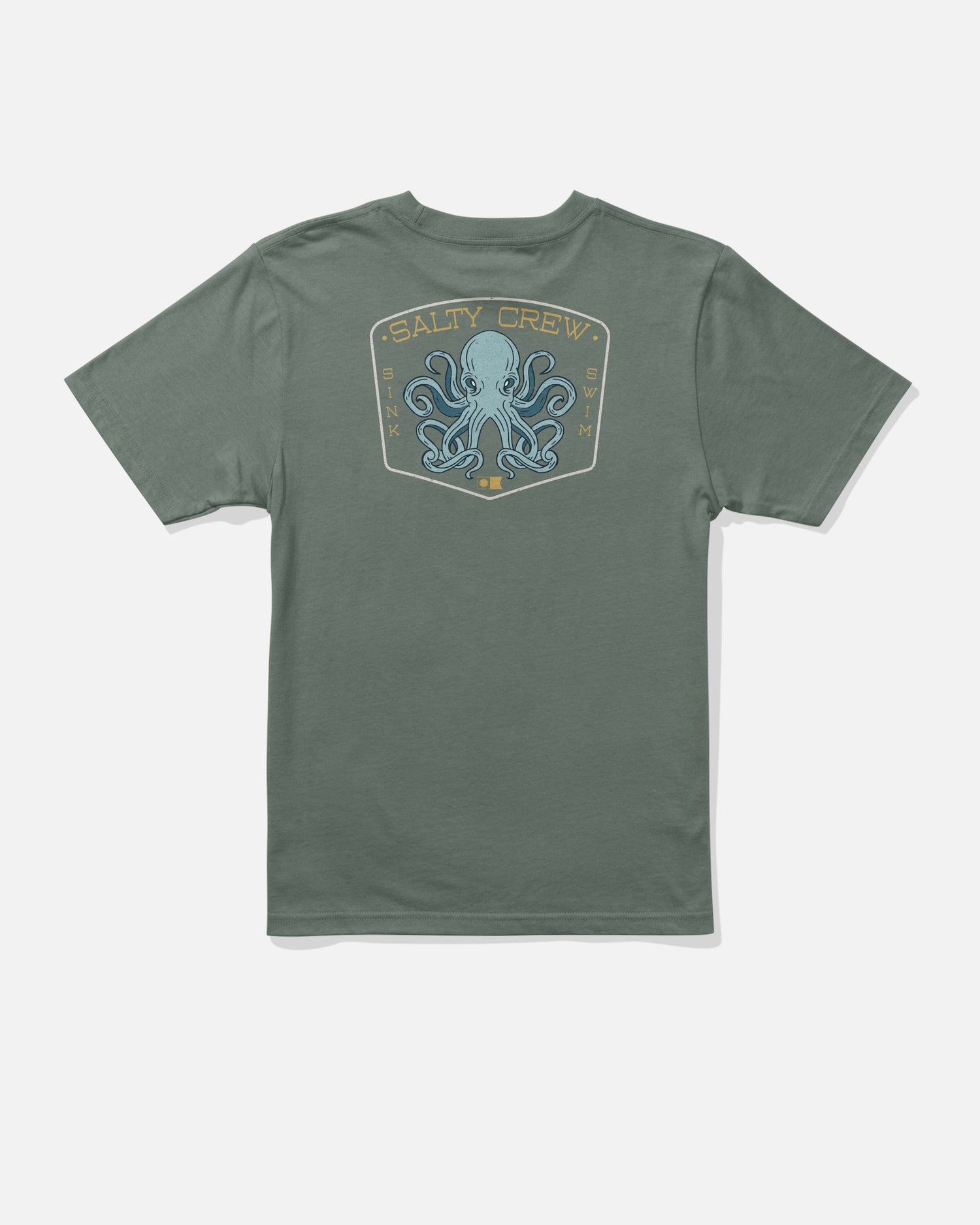 Back view of the Tako Club Boys Tee - Laurel Wreath. 