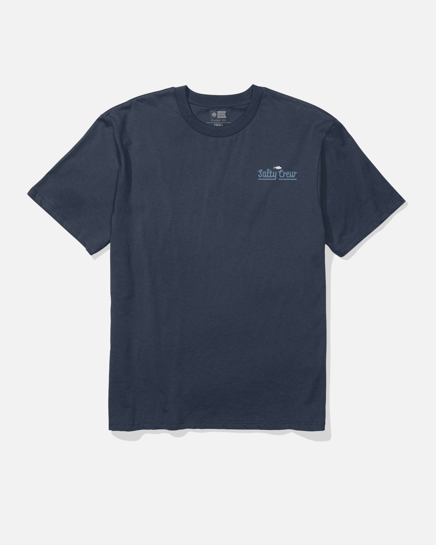 Front view of the Border Fill Classic Tee - Navy. 