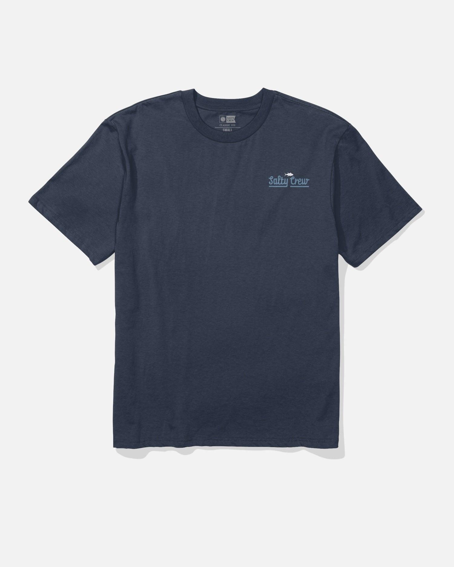 Front view of the Border Fill Classic Tee - Navy. 