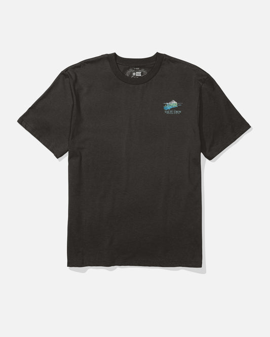 Front view of the Mahi Surface Classic Tee - Black. 