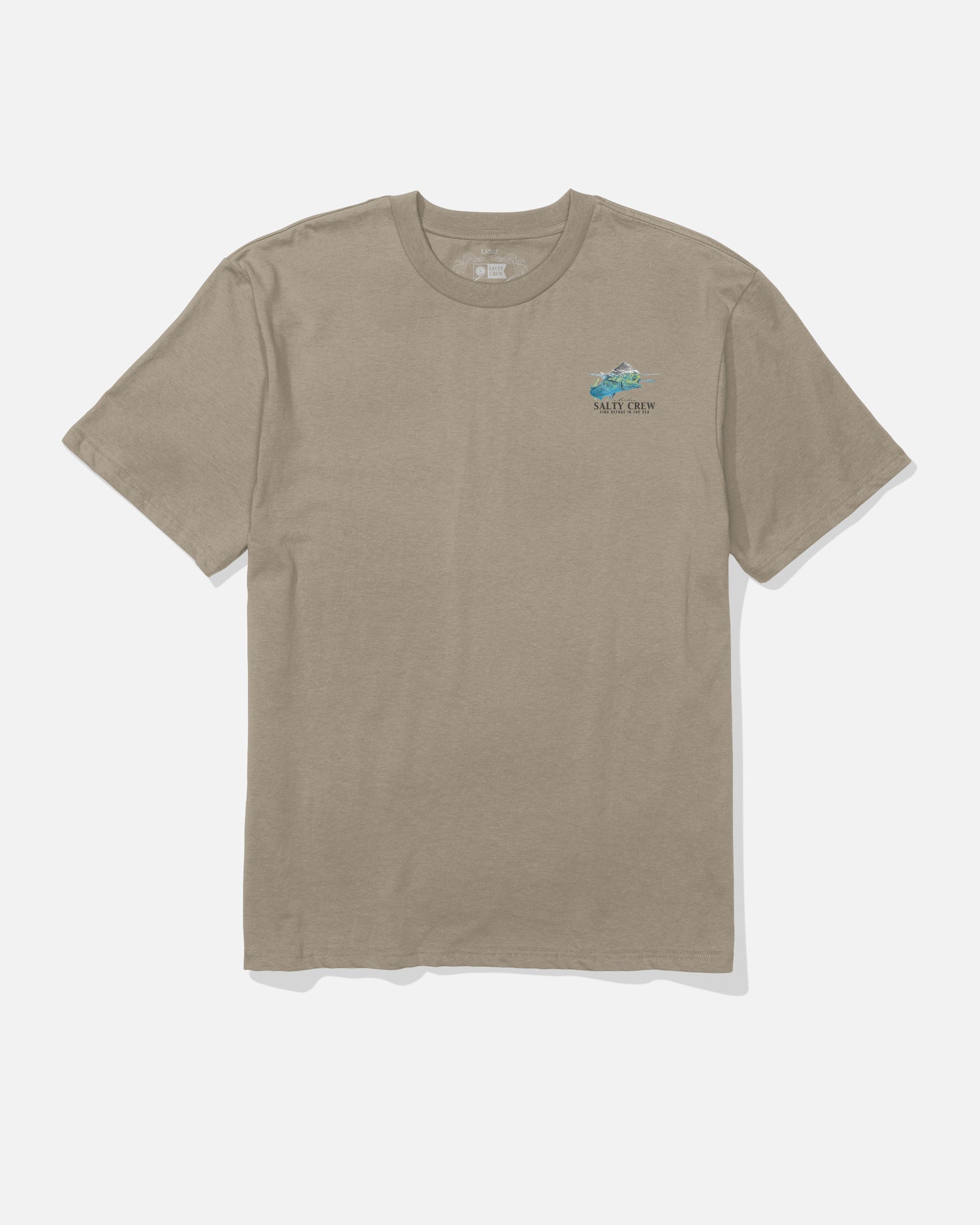 Front view of the Mahi Surface Classic Tee - Twig. 