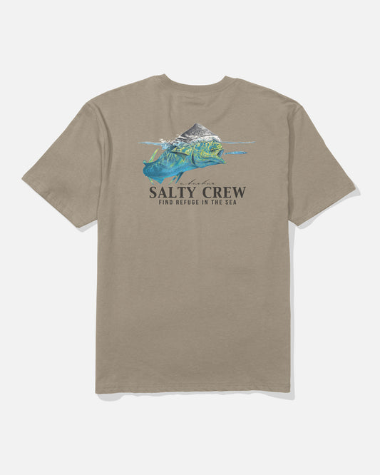 Back view of the Mahi Surface Classic Tee - Twig. 