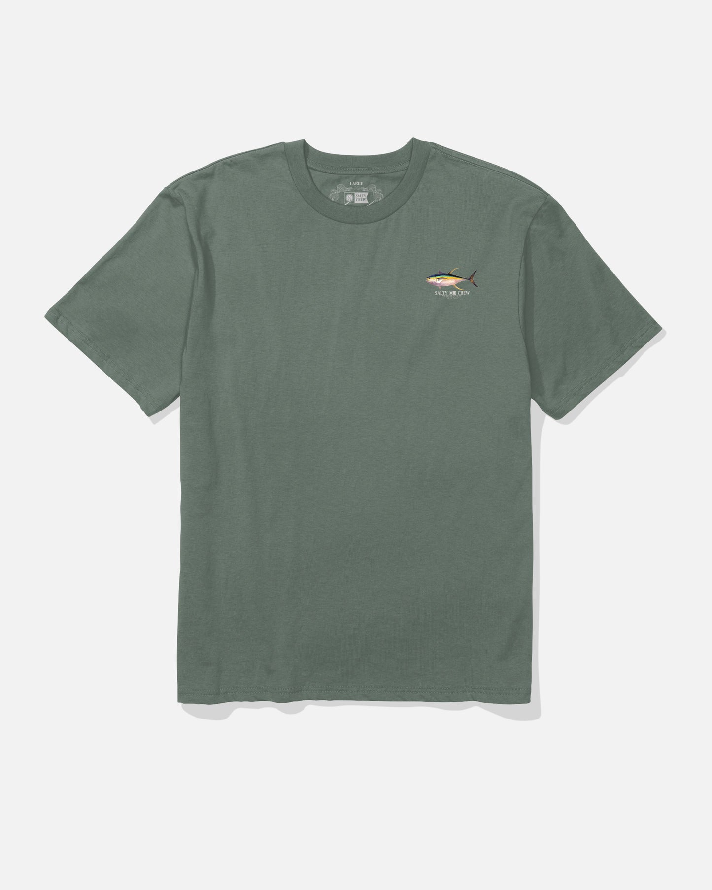 Front view of the Ahi Classic Tee - Laurel Wreath. 