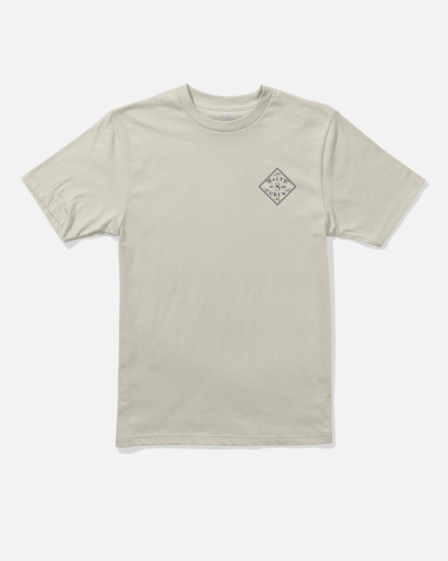 Front view of the Tippet Fill Boys Tee - Bone. 