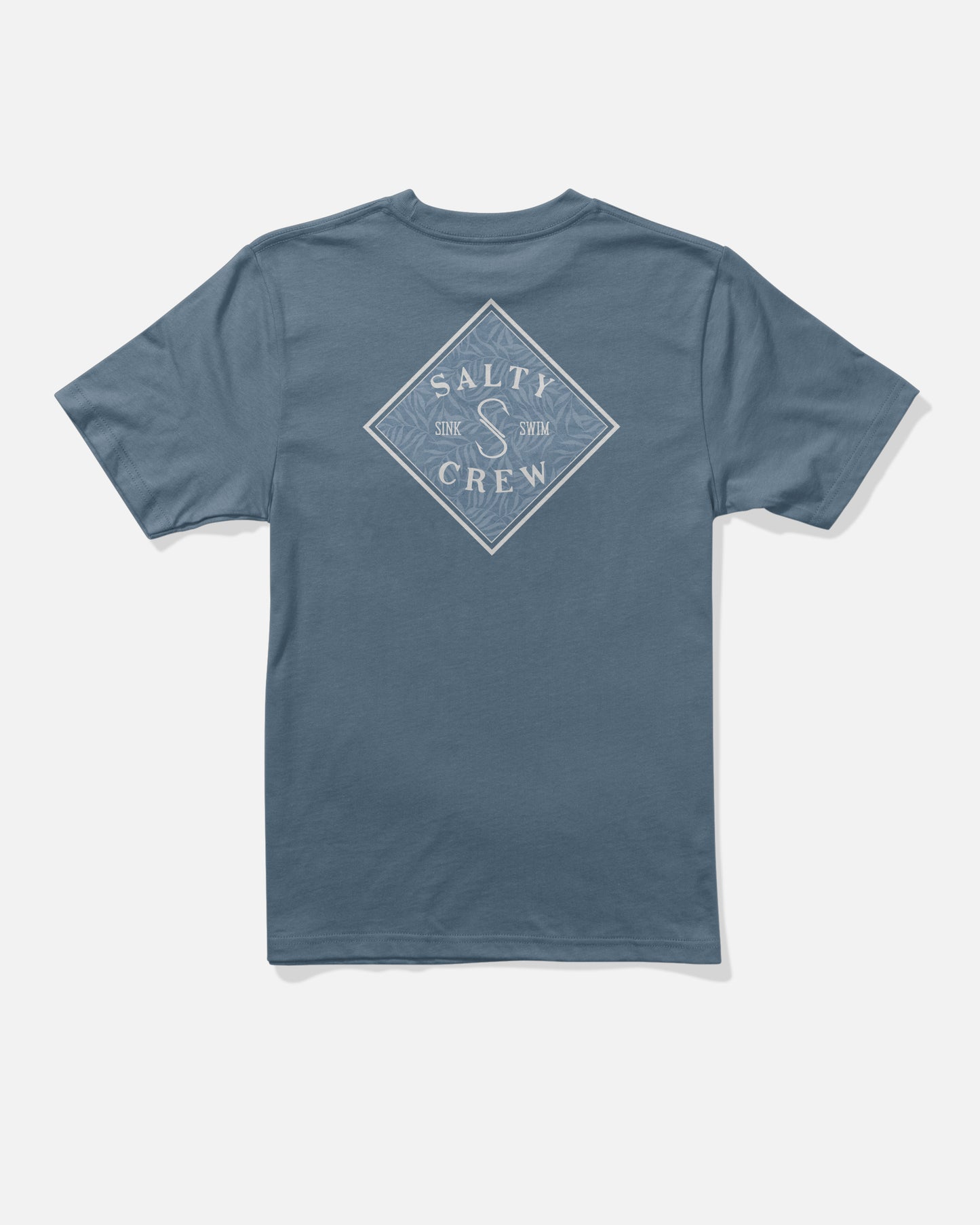 Back view of the Tippet Fill Boys Tee - Slate. 