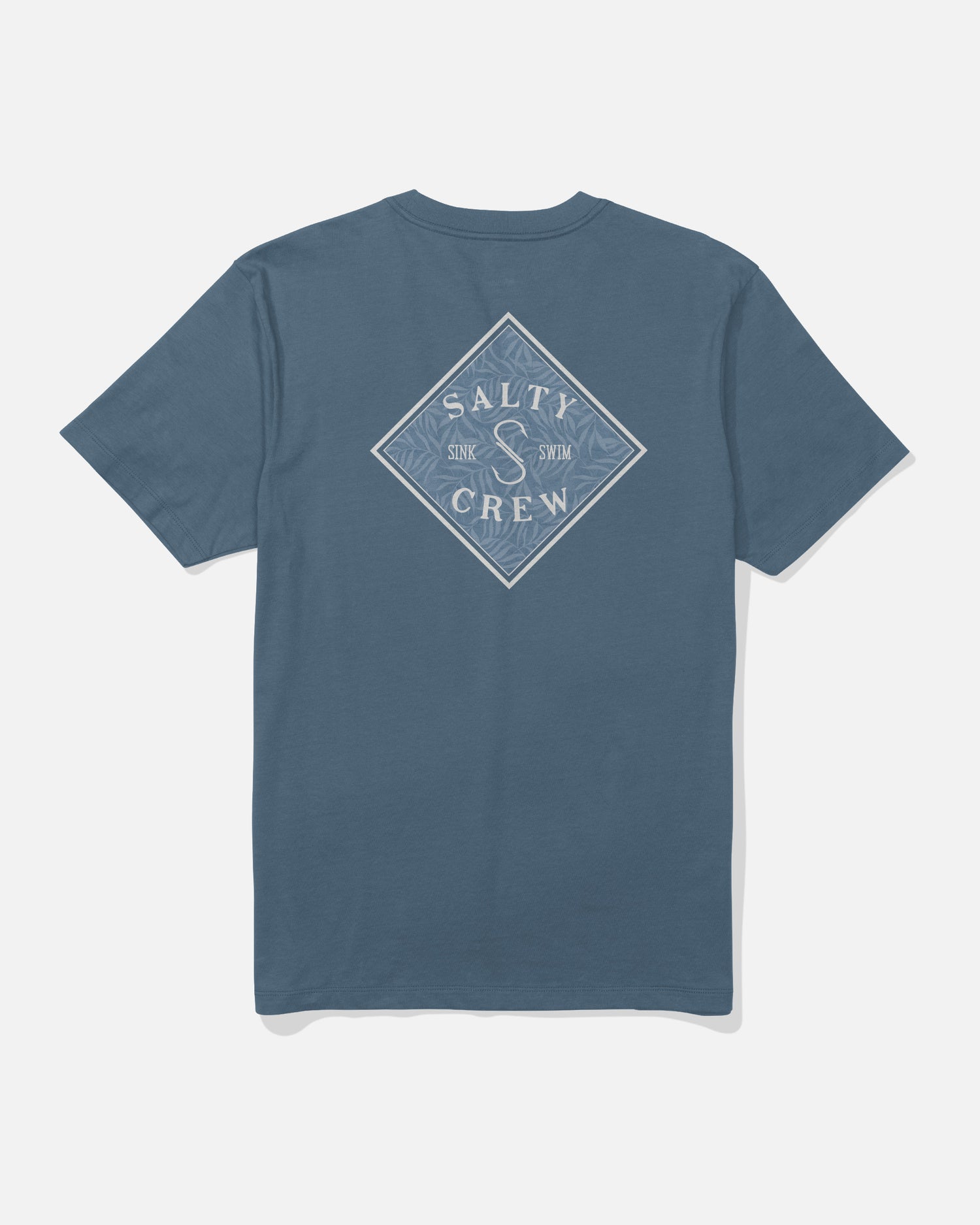 Back view of the Tippet Fill Crew Tee - Slate. 