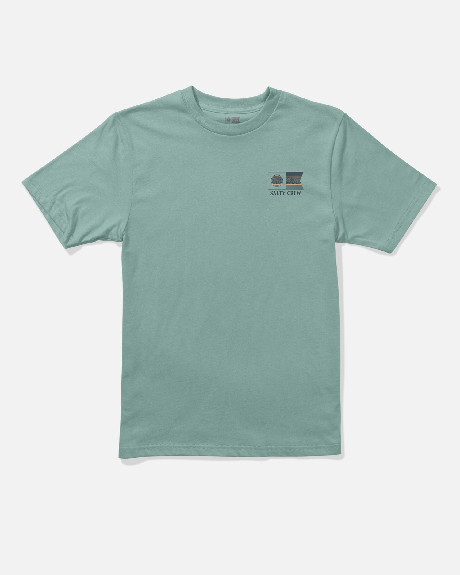 Front view of the Flagship Boys Tee - Mackerel. 