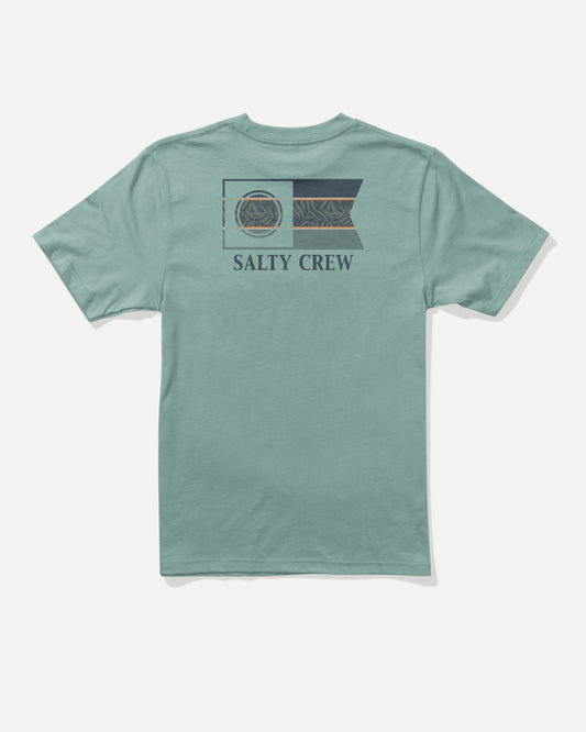 Back view of the Flagship Boys Tee - Mackerel. 