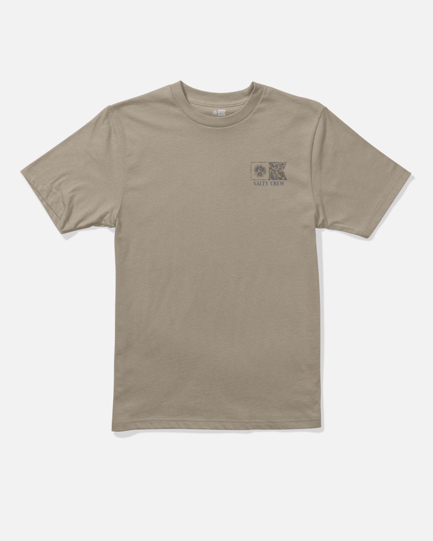 Front view of the Flagship Boys Tee - Twig. 