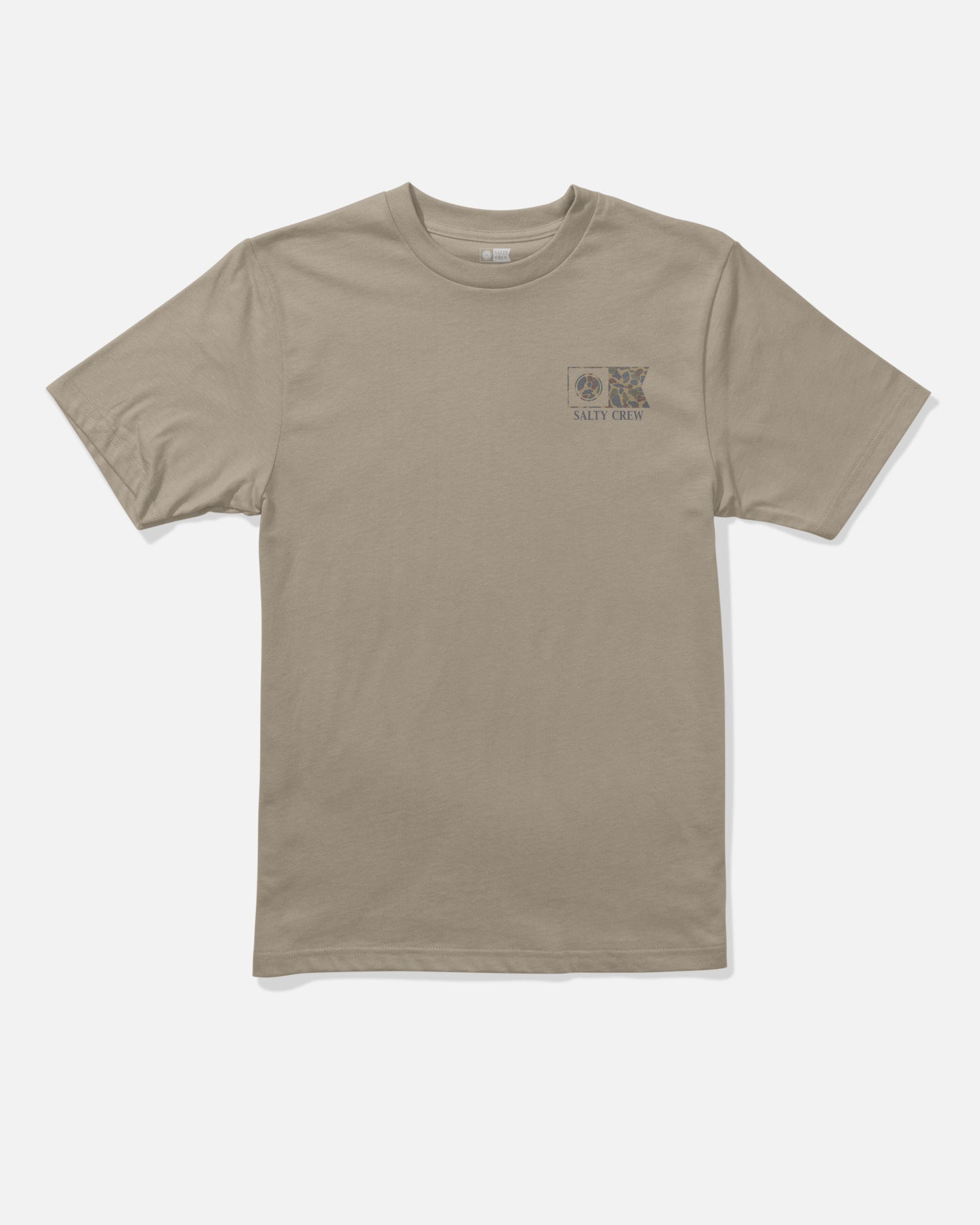 Front view of the Flagship Boys Tee - Twig. 