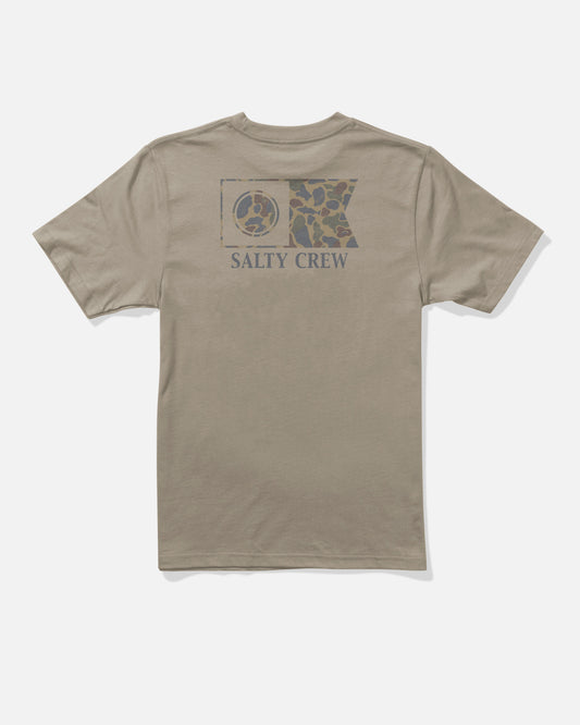 Back view of the Flagship Boys Tee - Twig. 