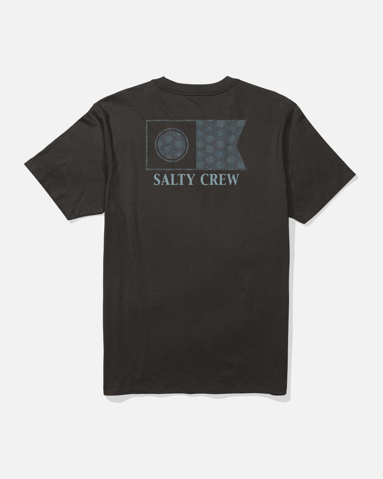 Back view of the Flagship Crew Tee - Black. 