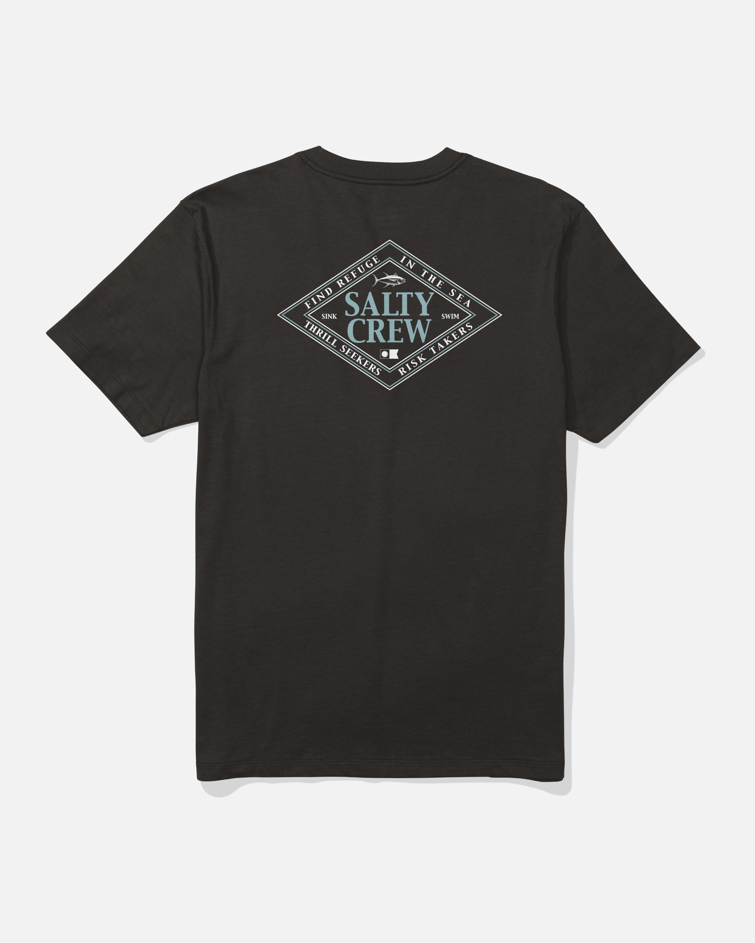 Back view of the Iconic Tee - Black. 