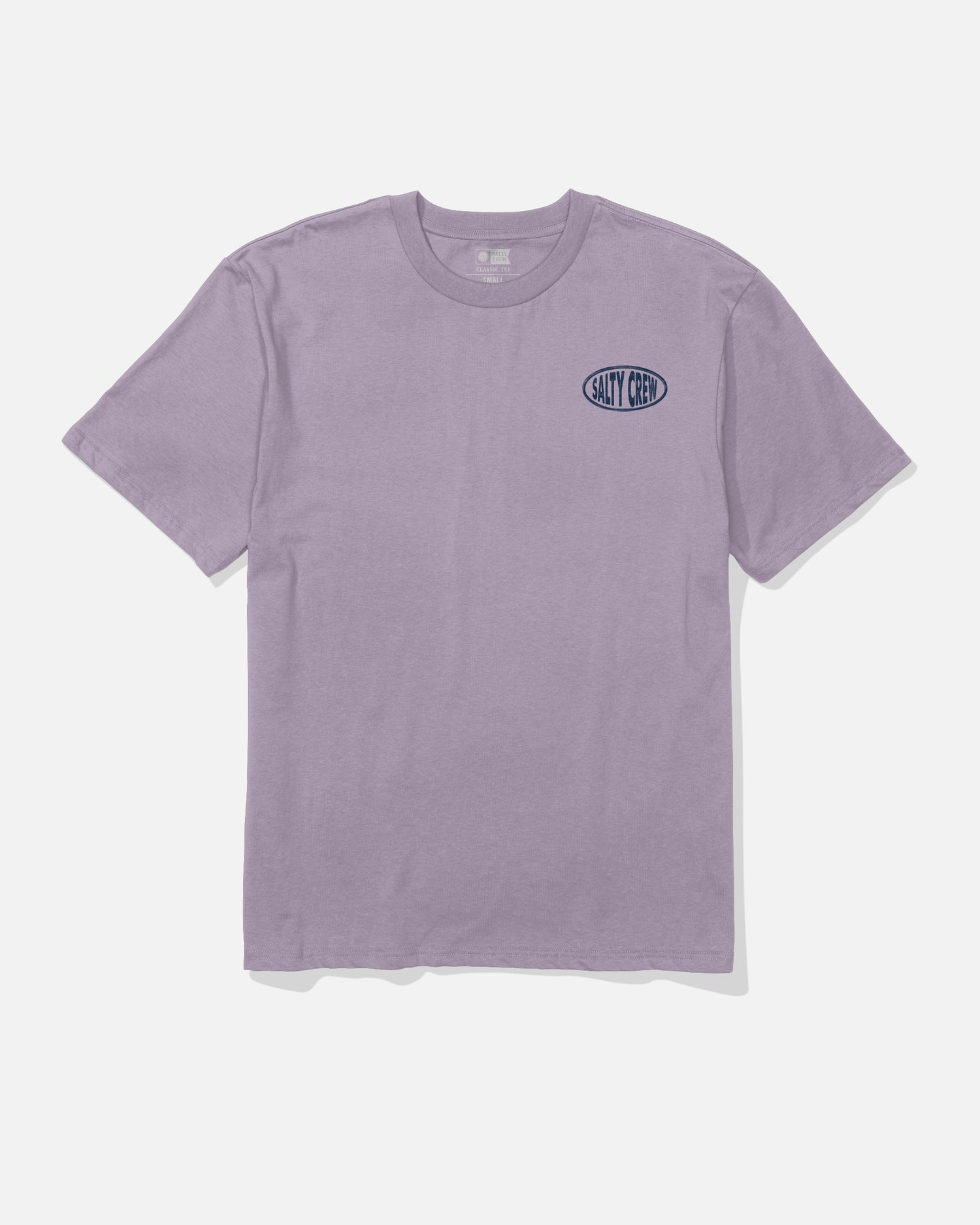 Front view of the Signage Classic Tee - Berry. 
