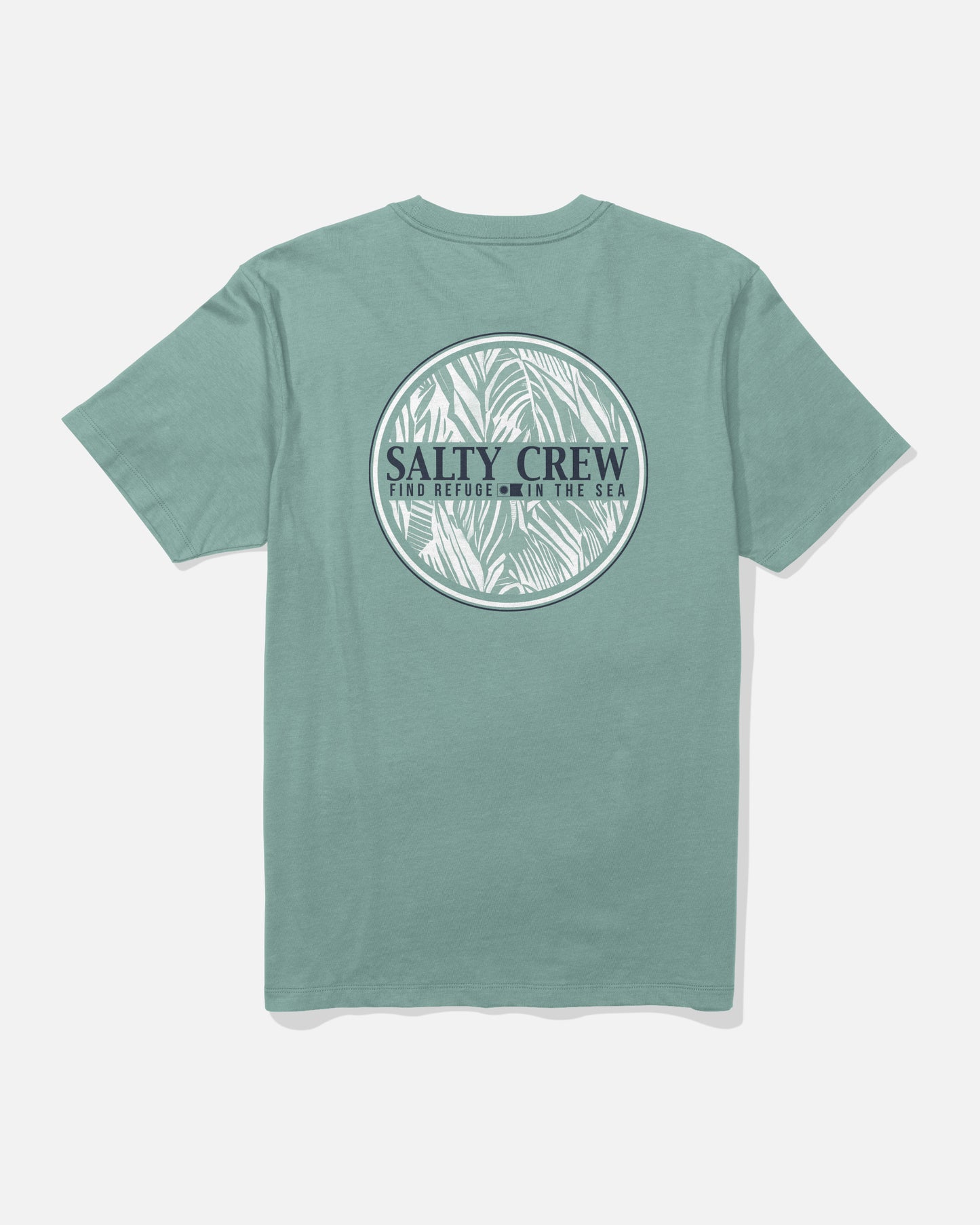 Back view of the Split Fill Tee - Mackerel. 