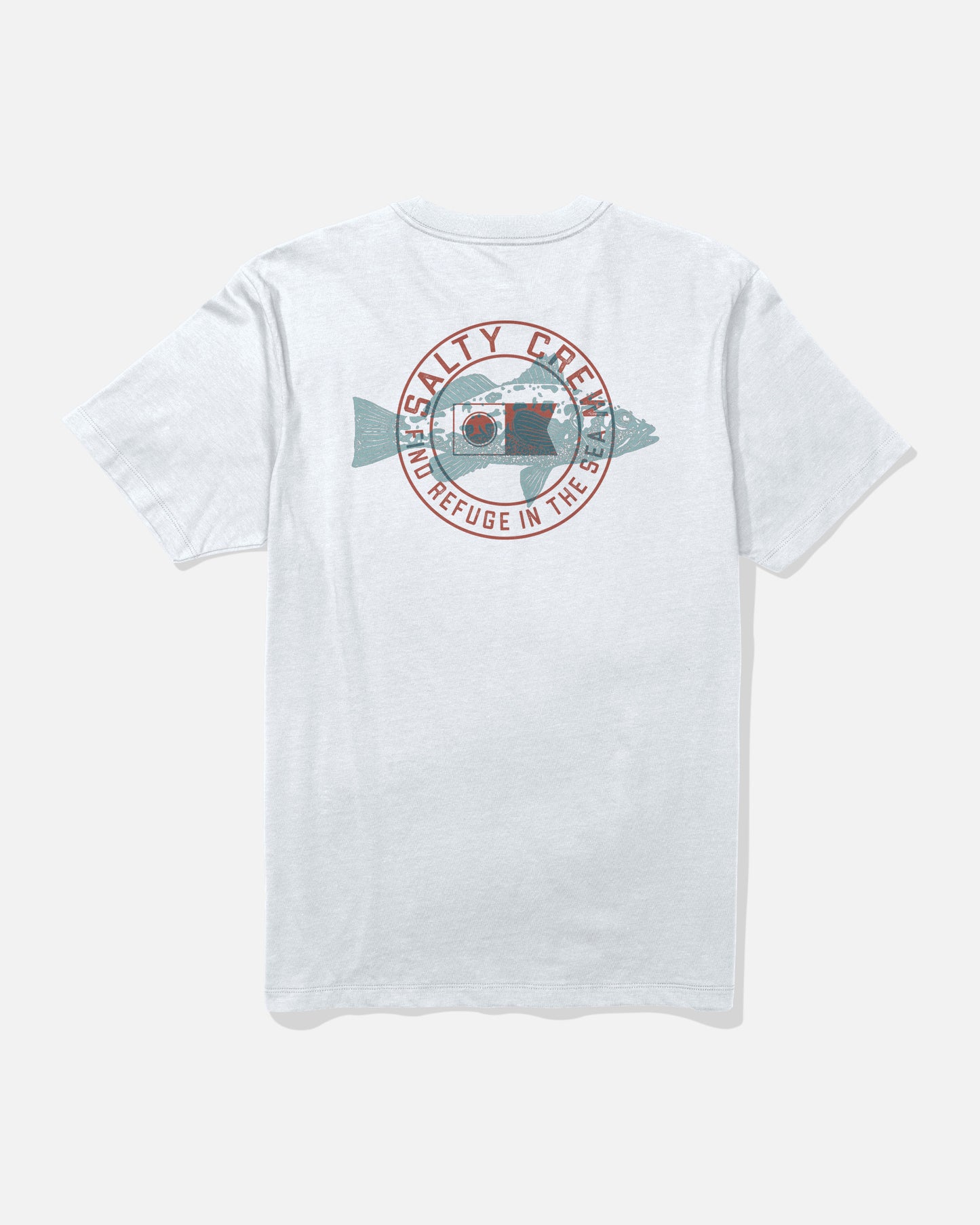 Back view of the Kritter Stamp Tee - White. 