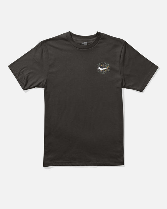 Front view of the Omakase Boys Tee - Black. 