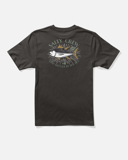 Back view of the Omakase Boys Tee - Black. 