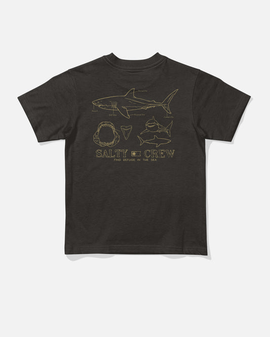 Back view of the Great White Toddler Tee - Black. 