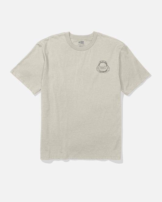 Front view of the Great White Classic Tee - Bone. 