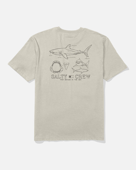 Back view of the Great White Classic Tee - Bone. 