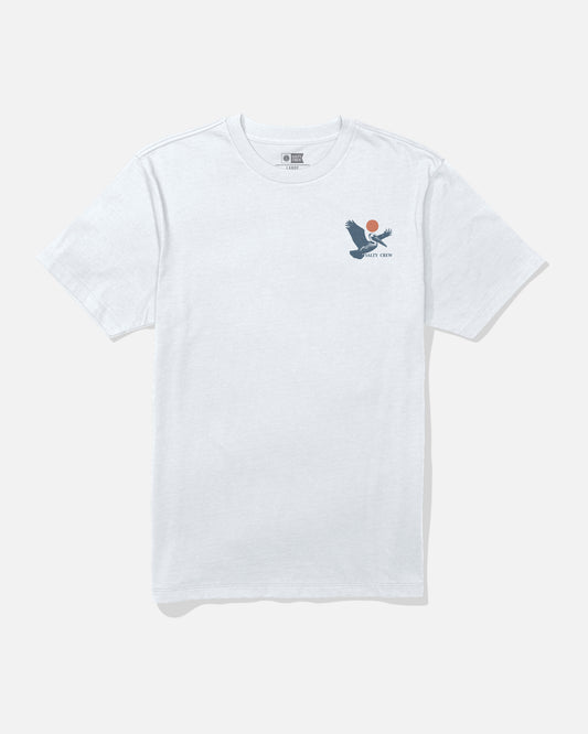 Front view of the Peli Tee - White. 
