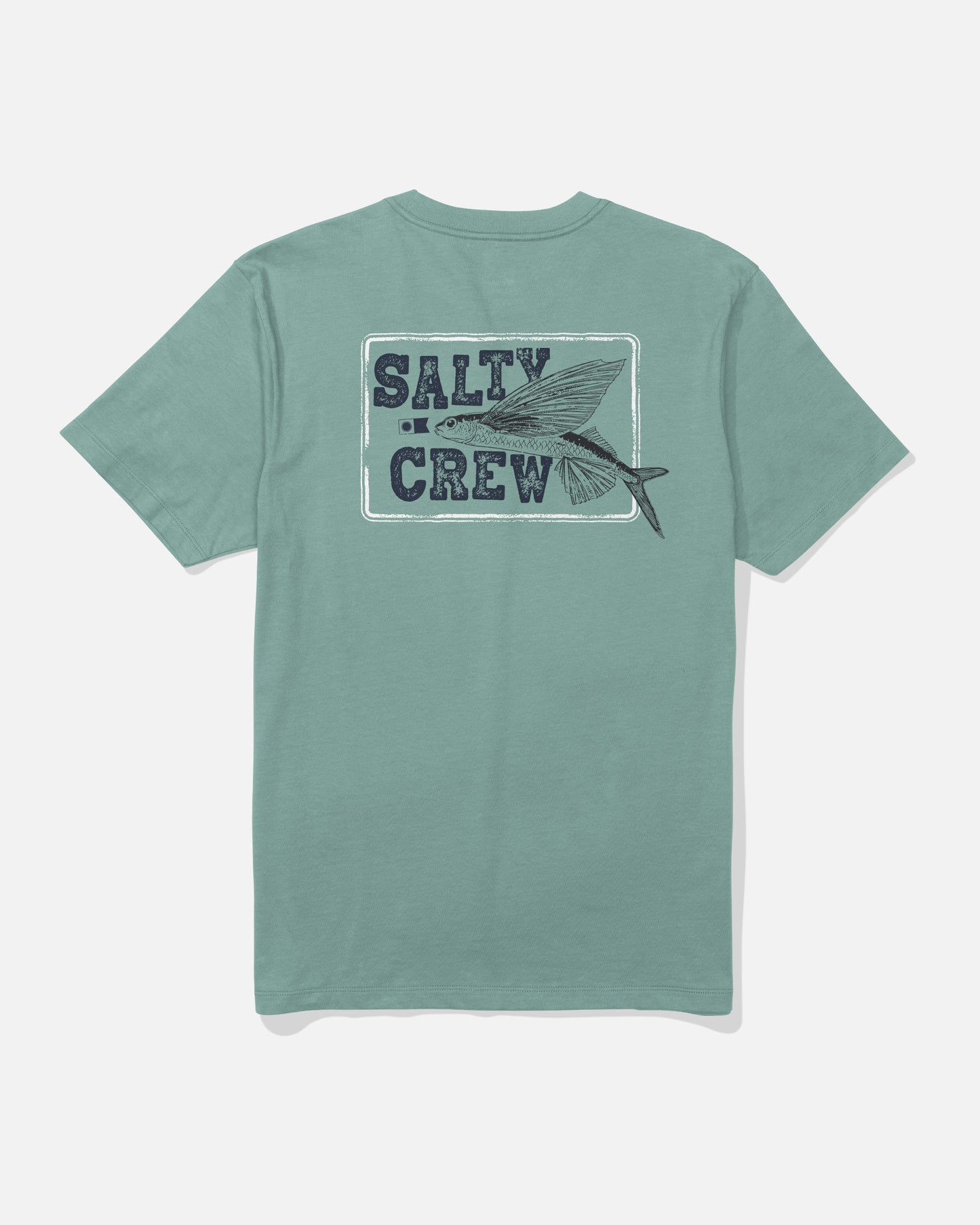 Back view of the Flyer Tee - Mackerel. 