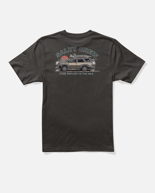 Back view of the Gettn Ready Boys Tee - Black. 