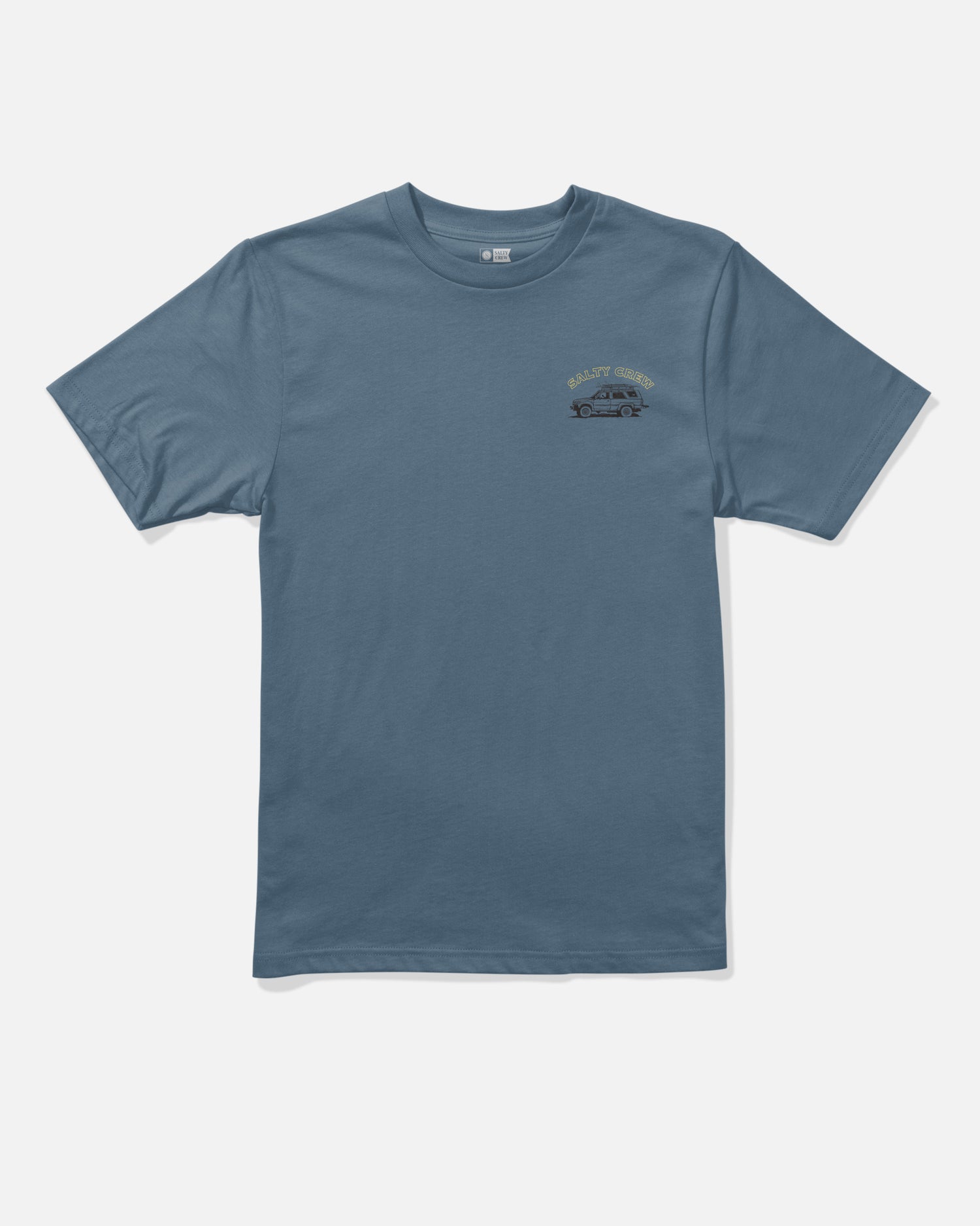Front view of the Gettn Ready Boys Tee - Slate. 