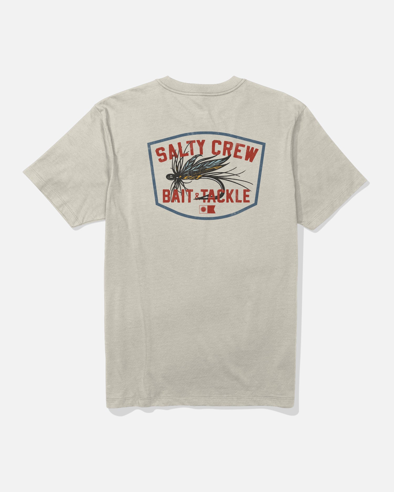 Back view of the Fishing Co Tee - Bone. 