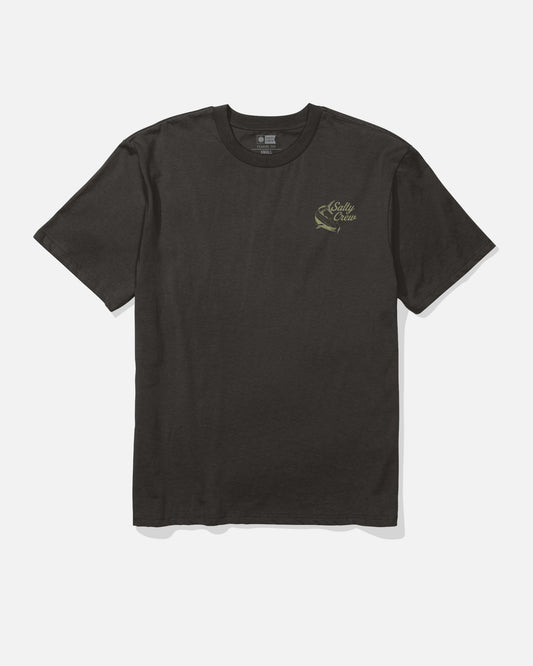 Front view of the Kelp Control Classic Tee - Black. 