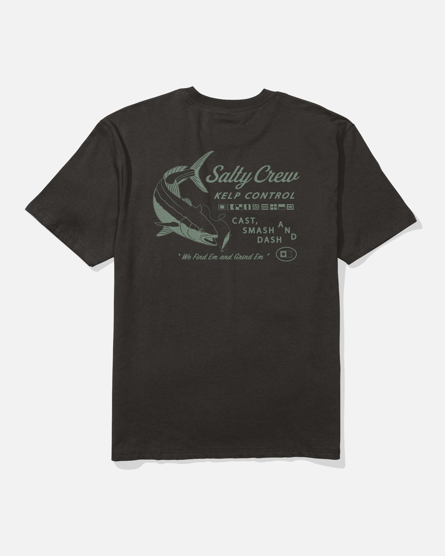 Back view of the Kelp Control Classic Tee - Black. 