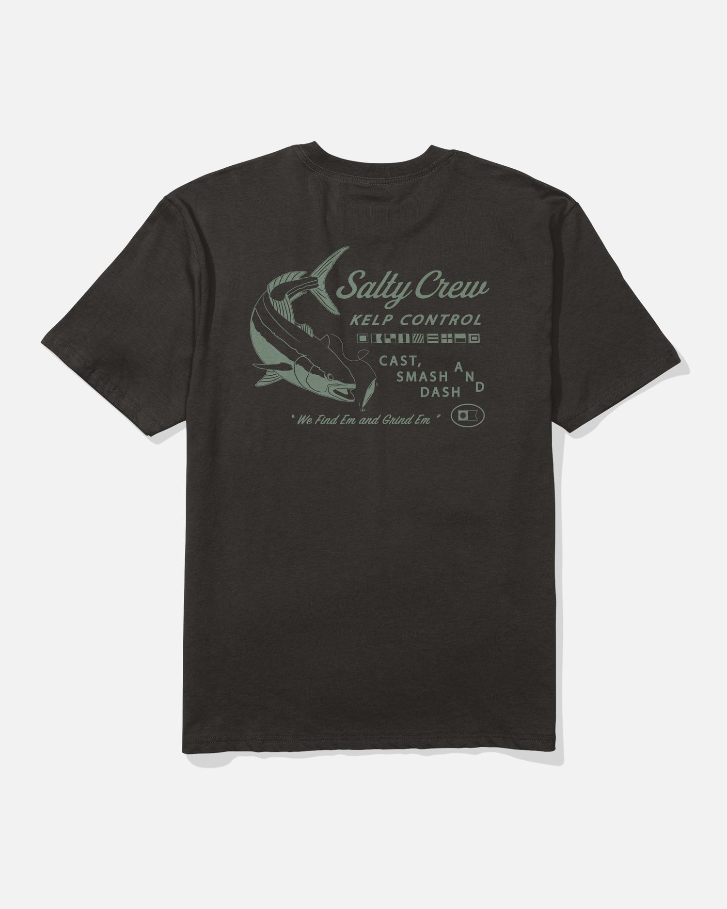 Back view of the Kelp Control Classic Tee - Black. 