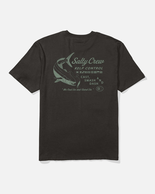 Back view of the Kelp Control Classic Tee - Black. 