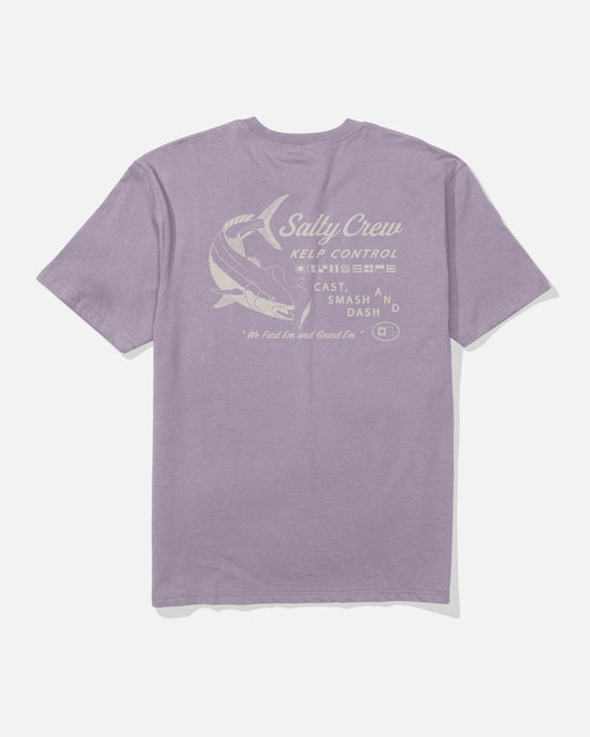 Back view of the Kelp Control Classic Tee - Berry. 