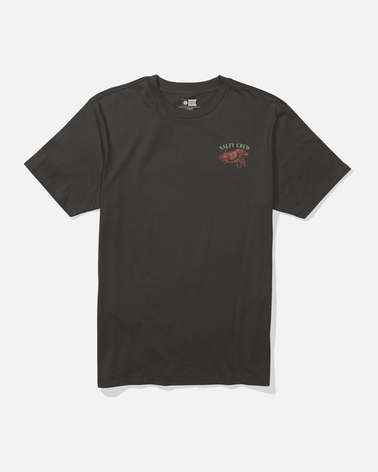 Front view of the Shelled Tee - Black. 