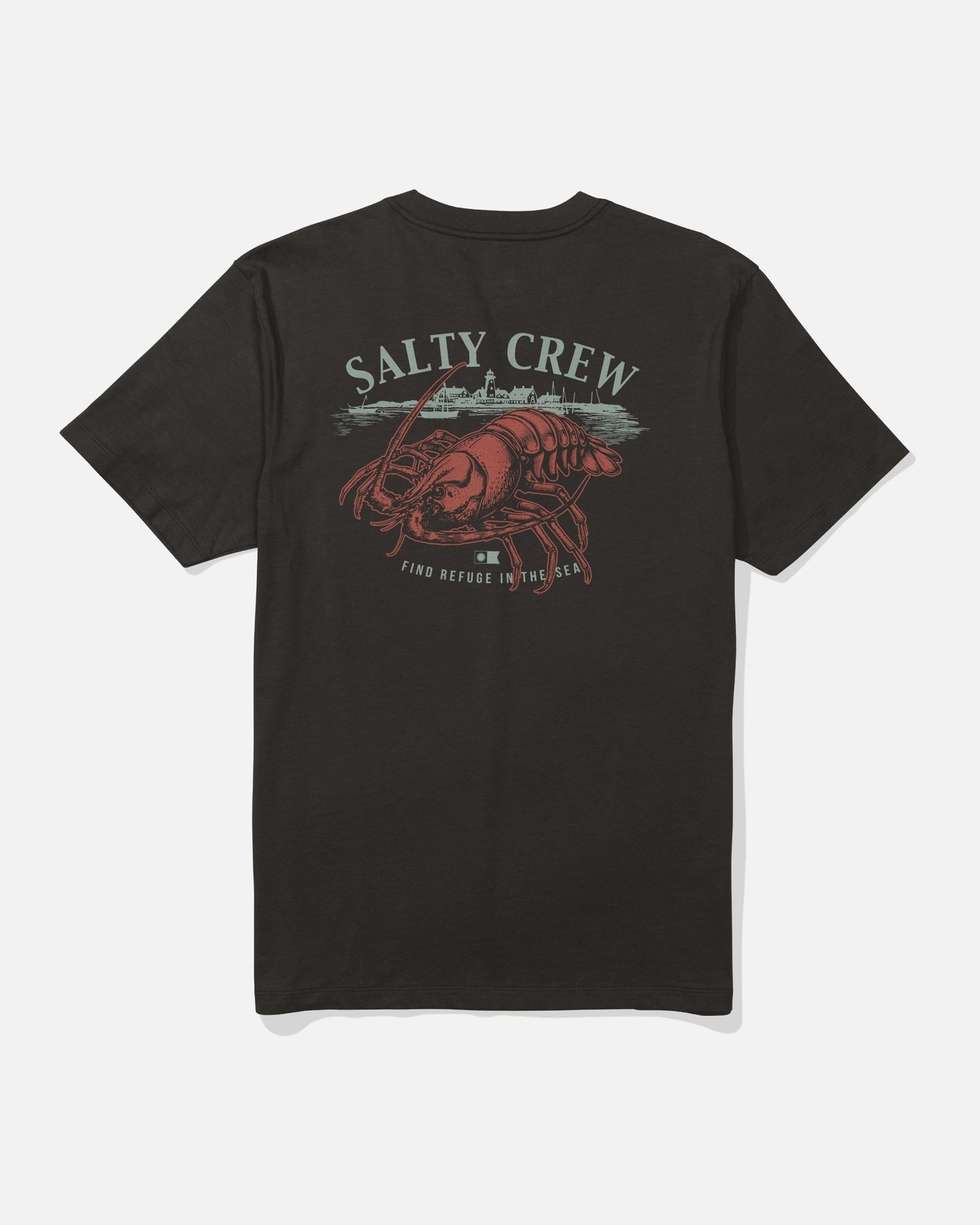 Back view of the Shelled Tee - Black. 