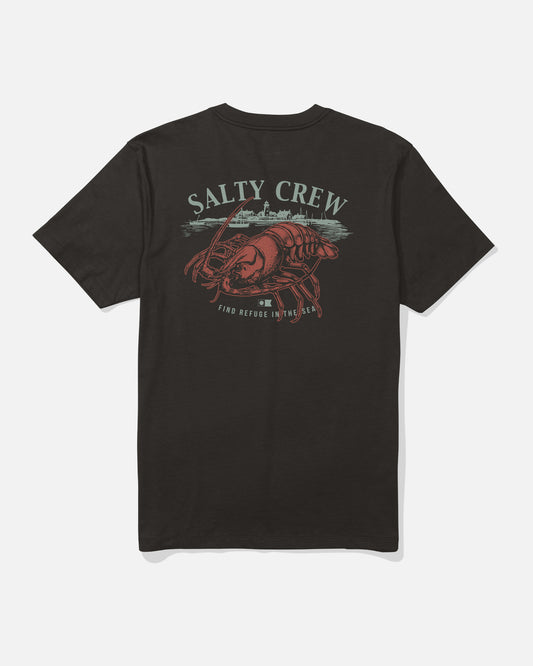 Back view of the Shelled Tee - Black. 
