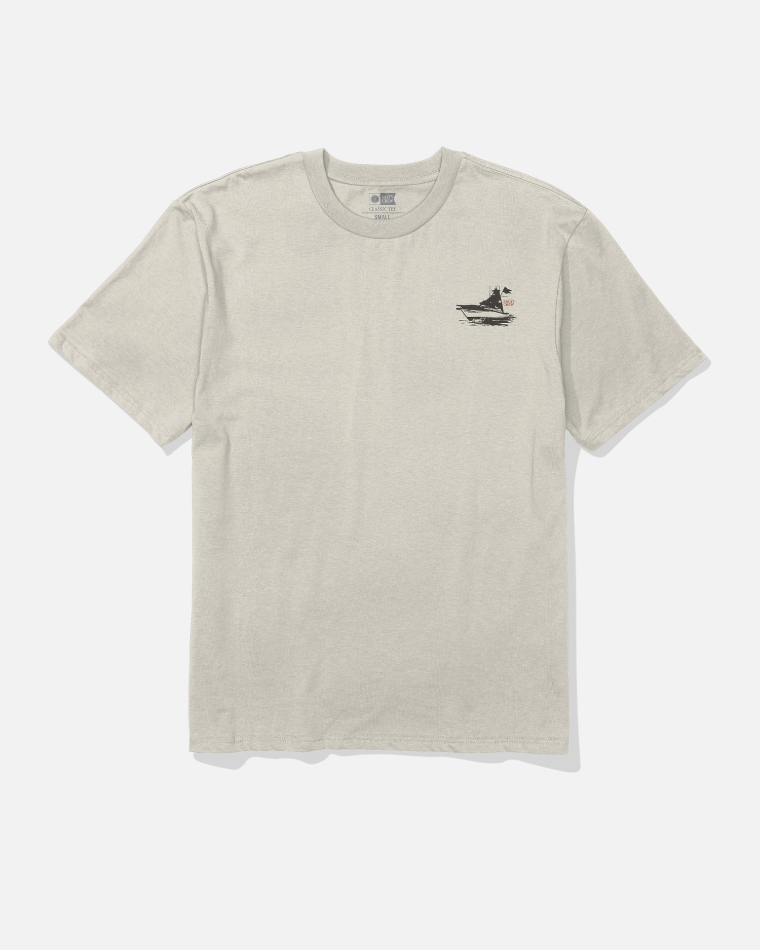 Front view of the On Board Classic Tee - Bone. 