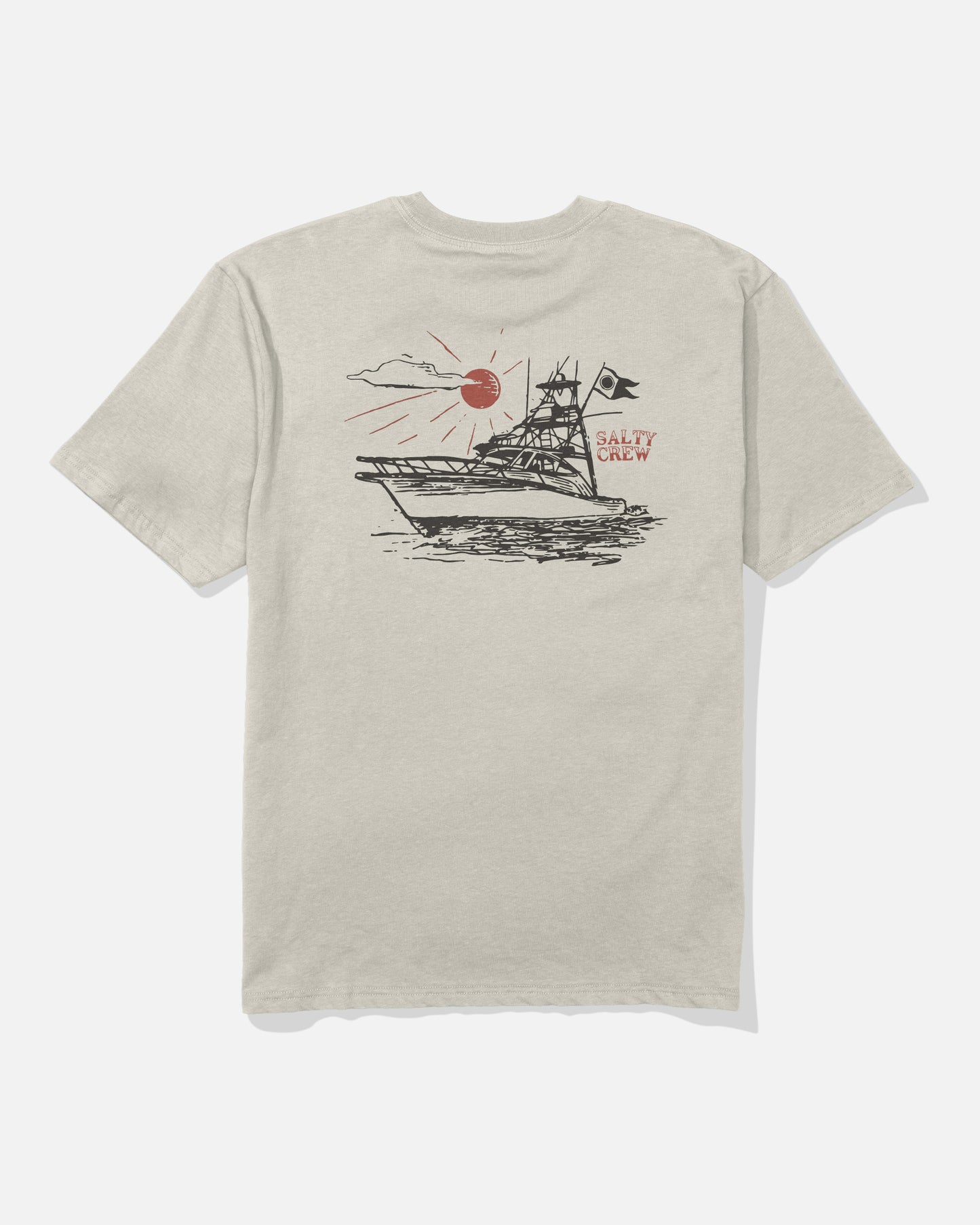 Back view of the On Board Classic Tee - Bone. 