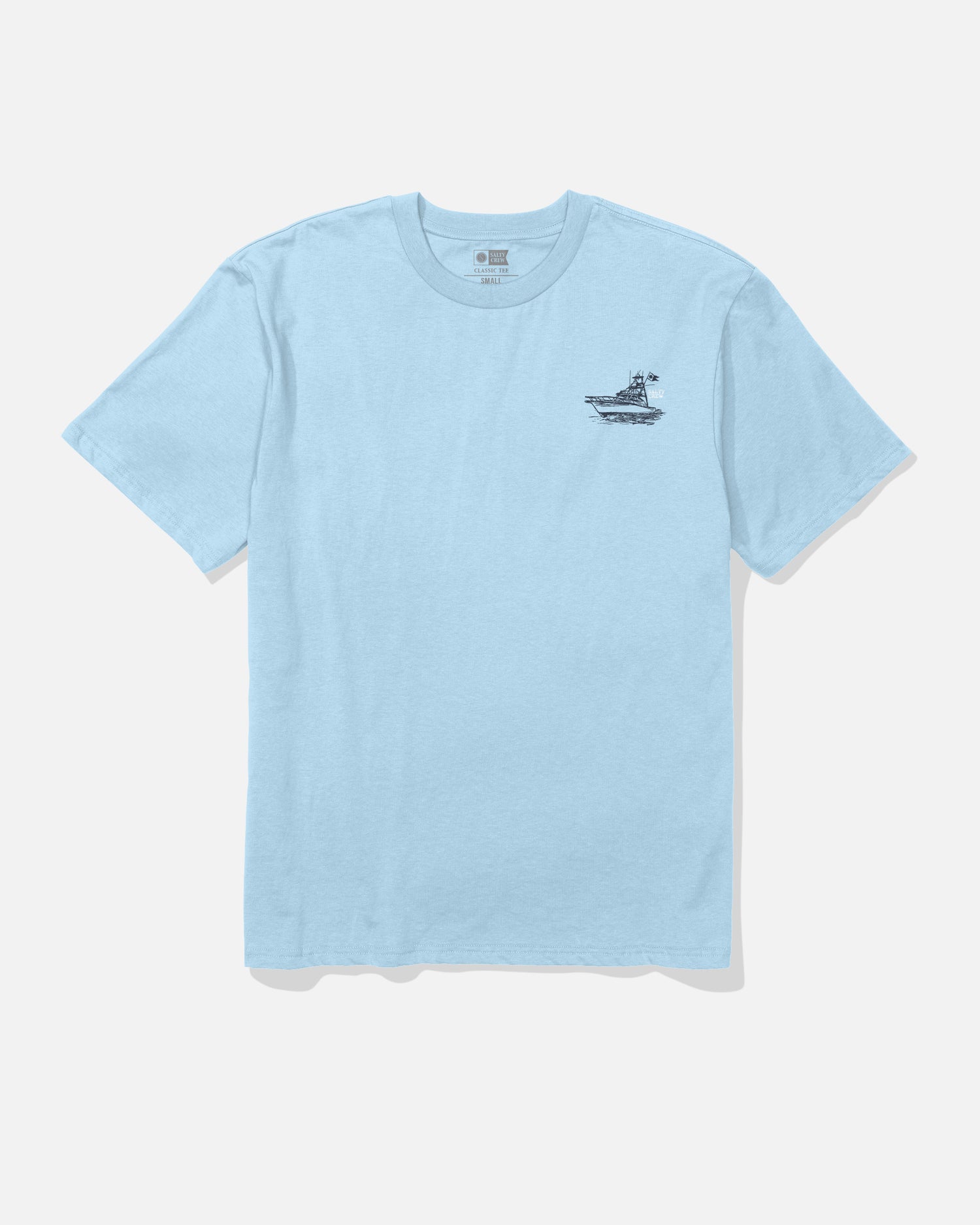 Front view of the On Board Classic Tee - Clear Sky. 