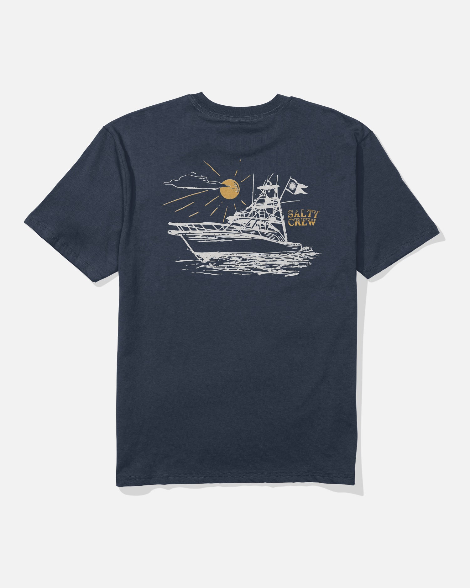 Back view of the On Board Classic Tee - Navy. 