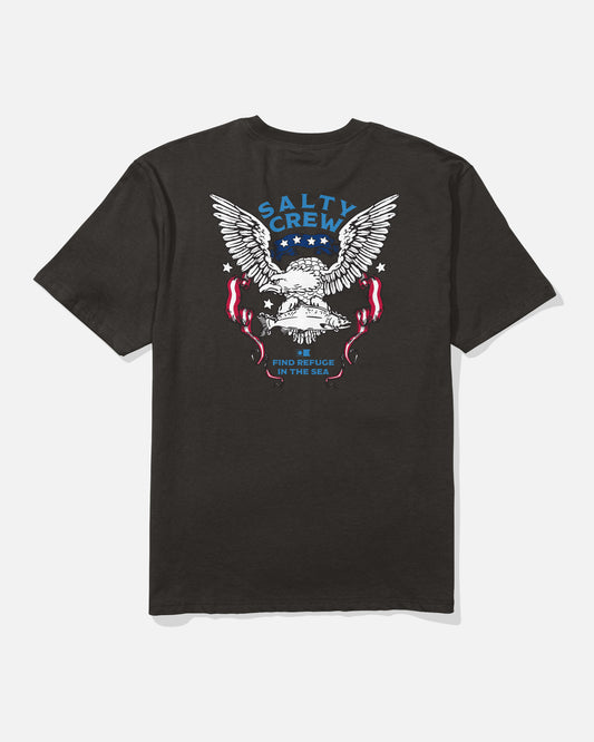 Back view of the America Talon Tee - Black. 